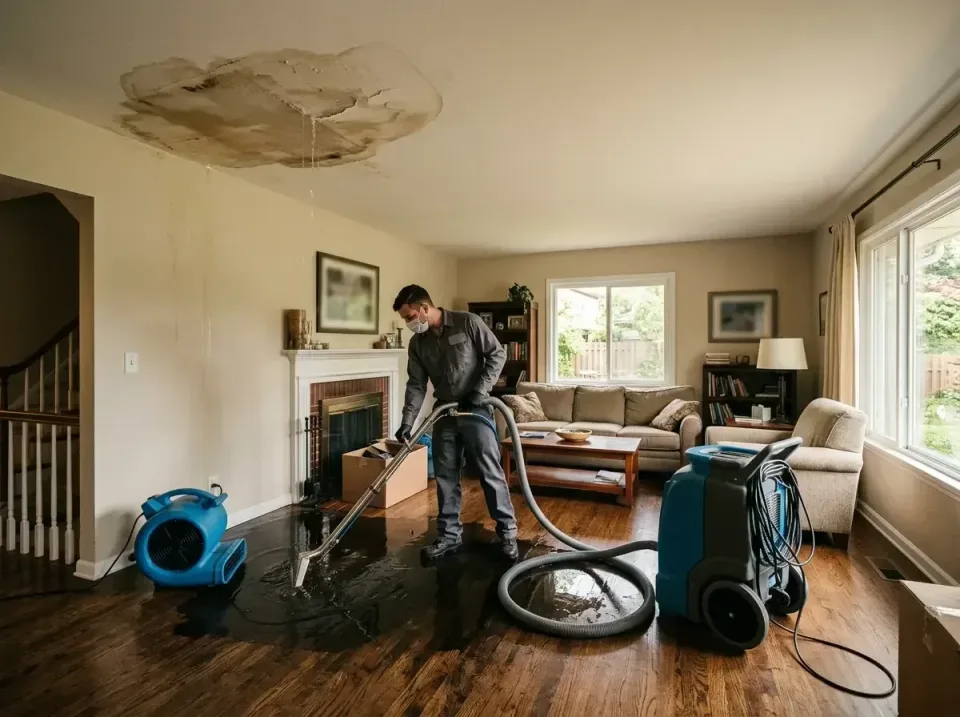 attic-pipe-burst-ceiling-drip-008 — frequently asked questions, Water Damage Restoration & Carpet Care in Bethel Park, PA